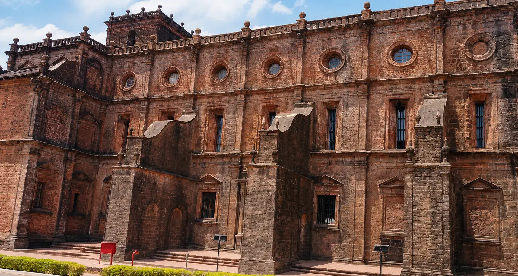 Historic church facade in the UNESCO-listed Churches and Convents of Old Goa