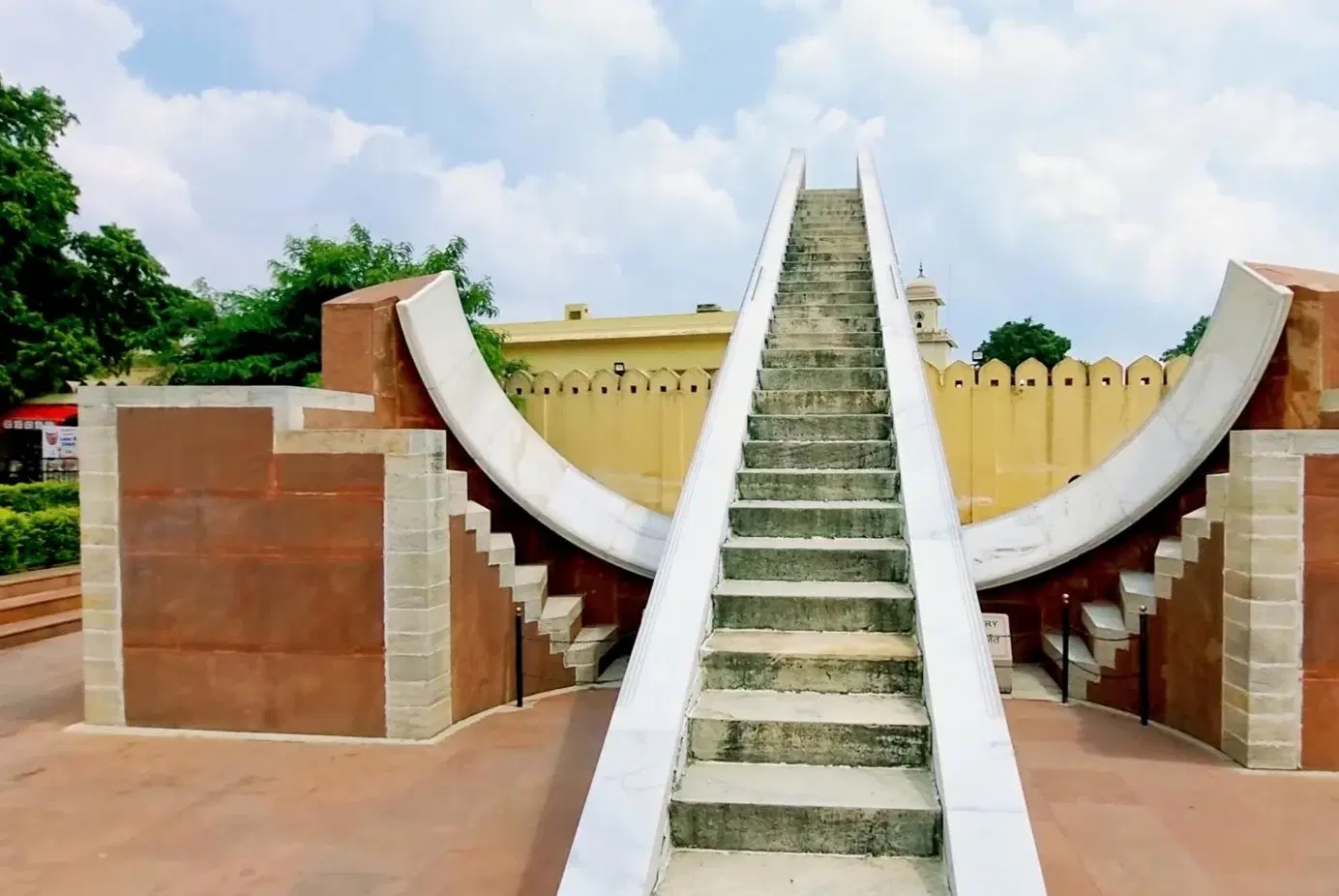 Samrat Yantra — the world's largest stone sundial at Jantar Mantar UNESCO World Heritage Site, Jaipur