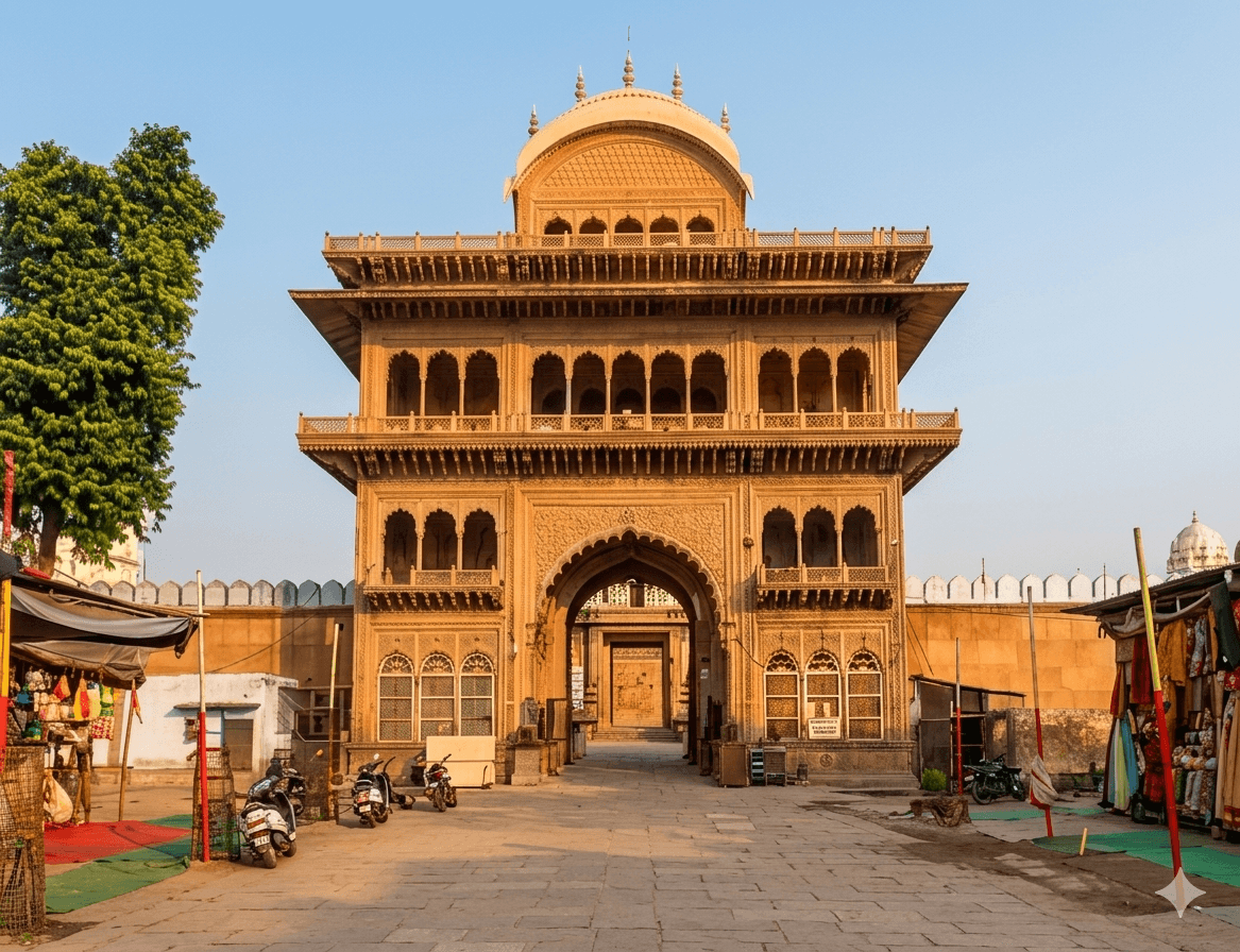 Darshan of Banke Bihari Ji's playful black idol inside Vrindavan's most beloved Krishna temple