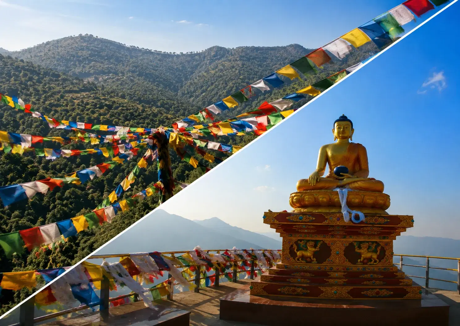 Buddhist temple in Happy Valley, Mussoorie