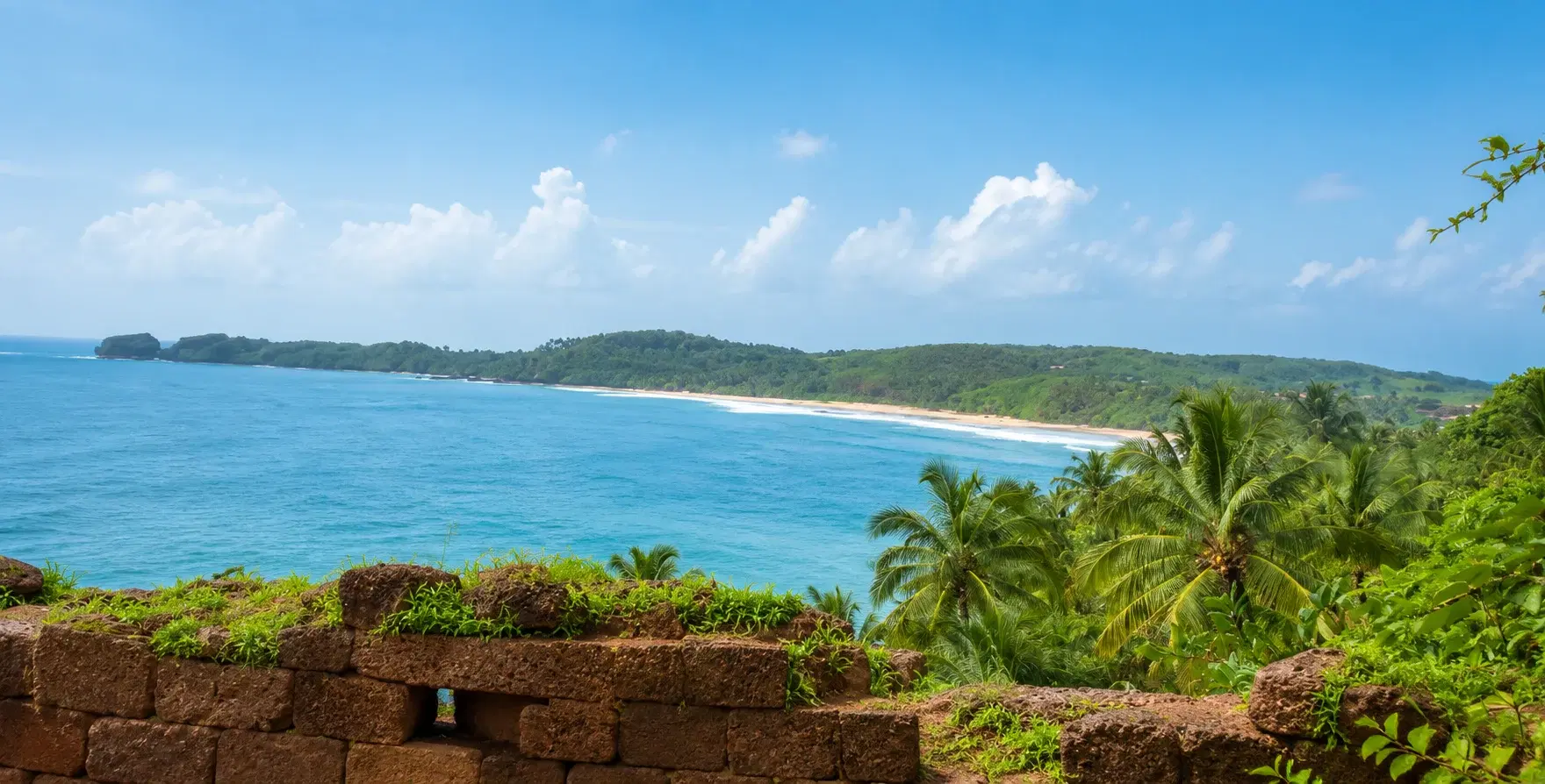 Cabo de Rama Fort above the Arabian Sea in South Goa
