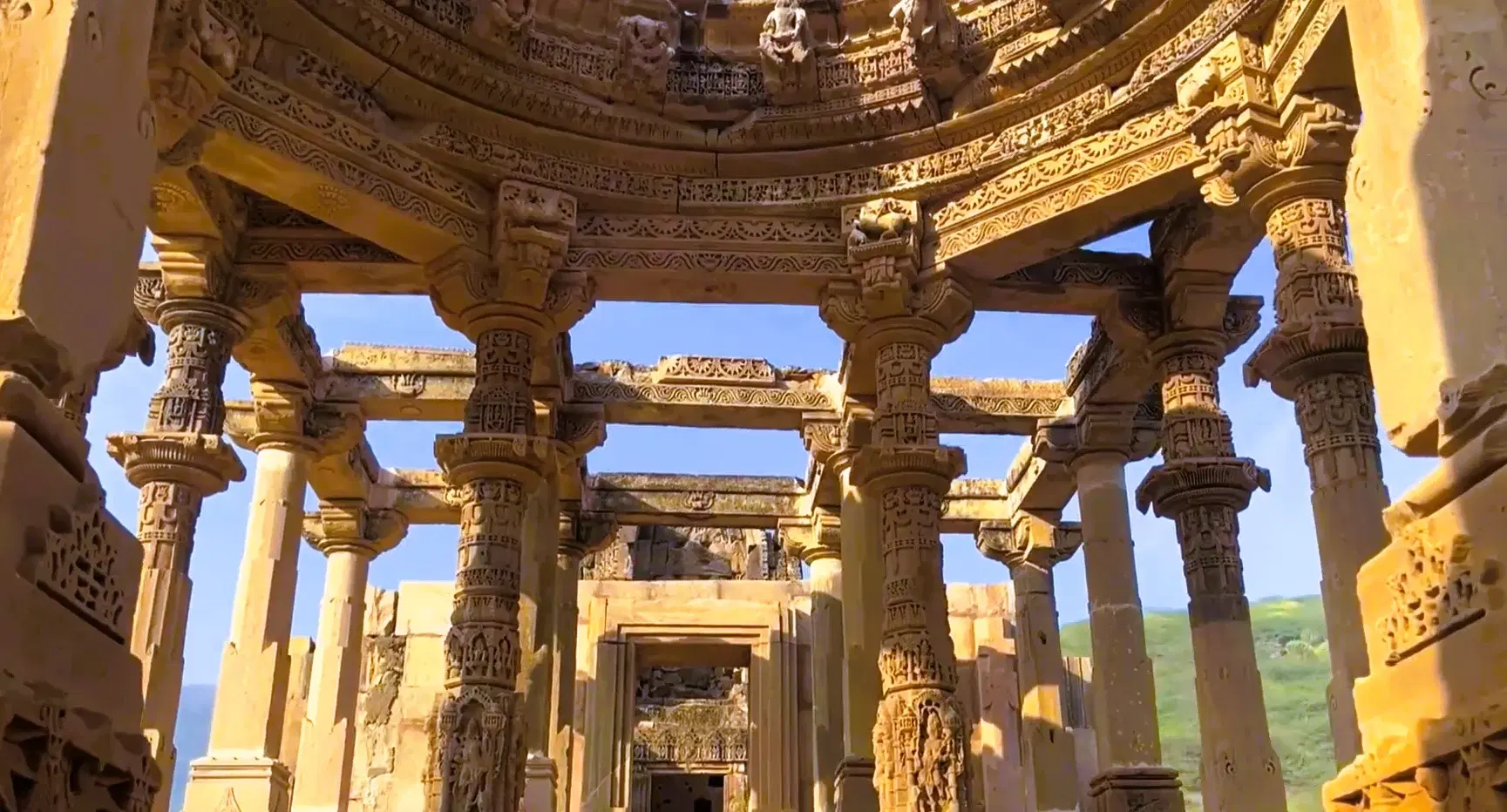 Ancient fort ruins and temple walls of Juna Barmer, the 12th-century capital of Barmer district