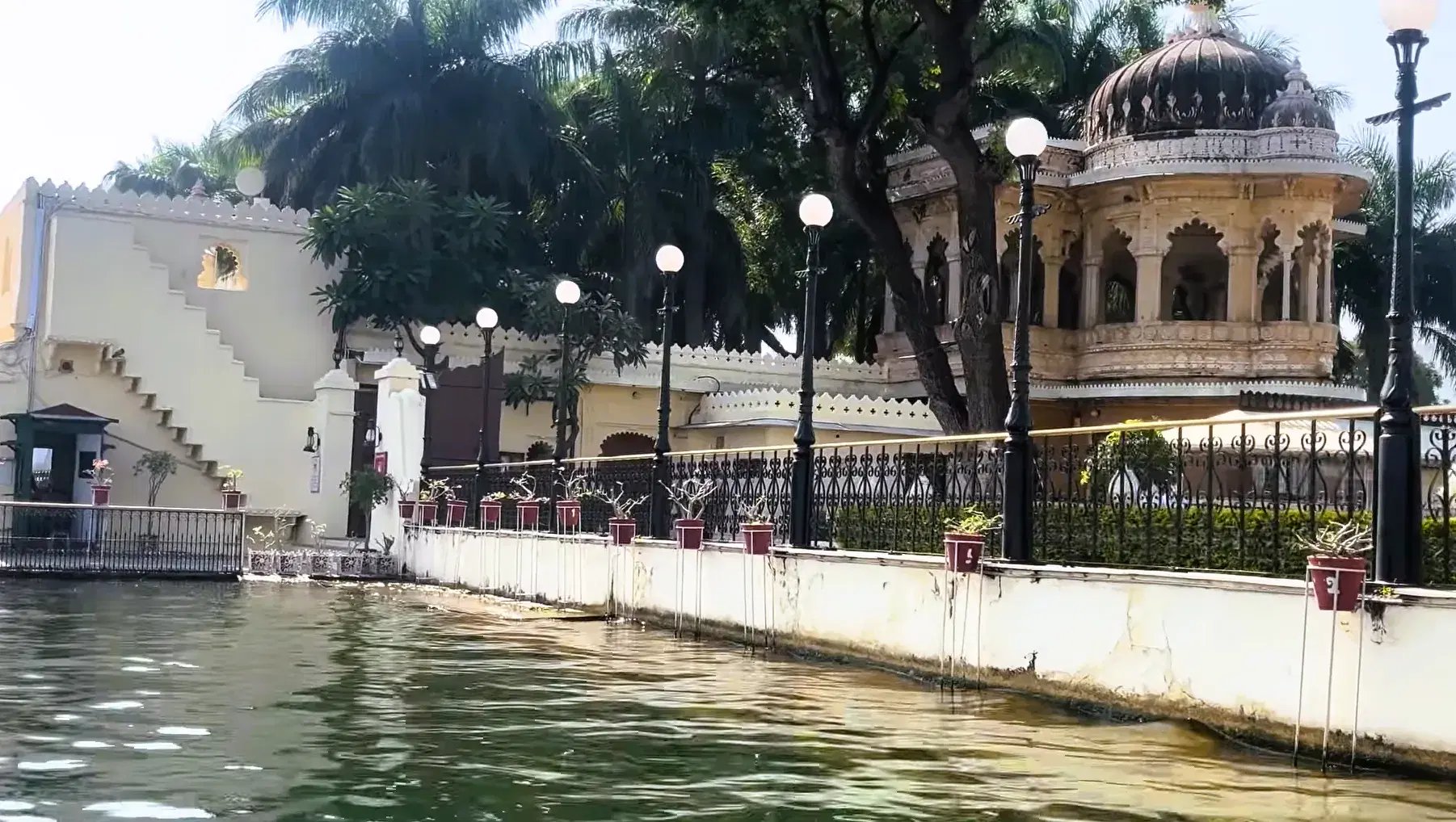Jag Mandir island palace surrounded by Lake Pichola