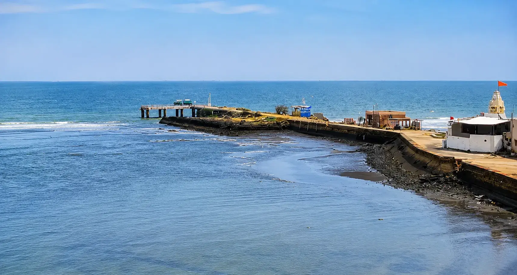 Koteshwar Mahadev Temple on the Arabian Sea coast in western Kutch