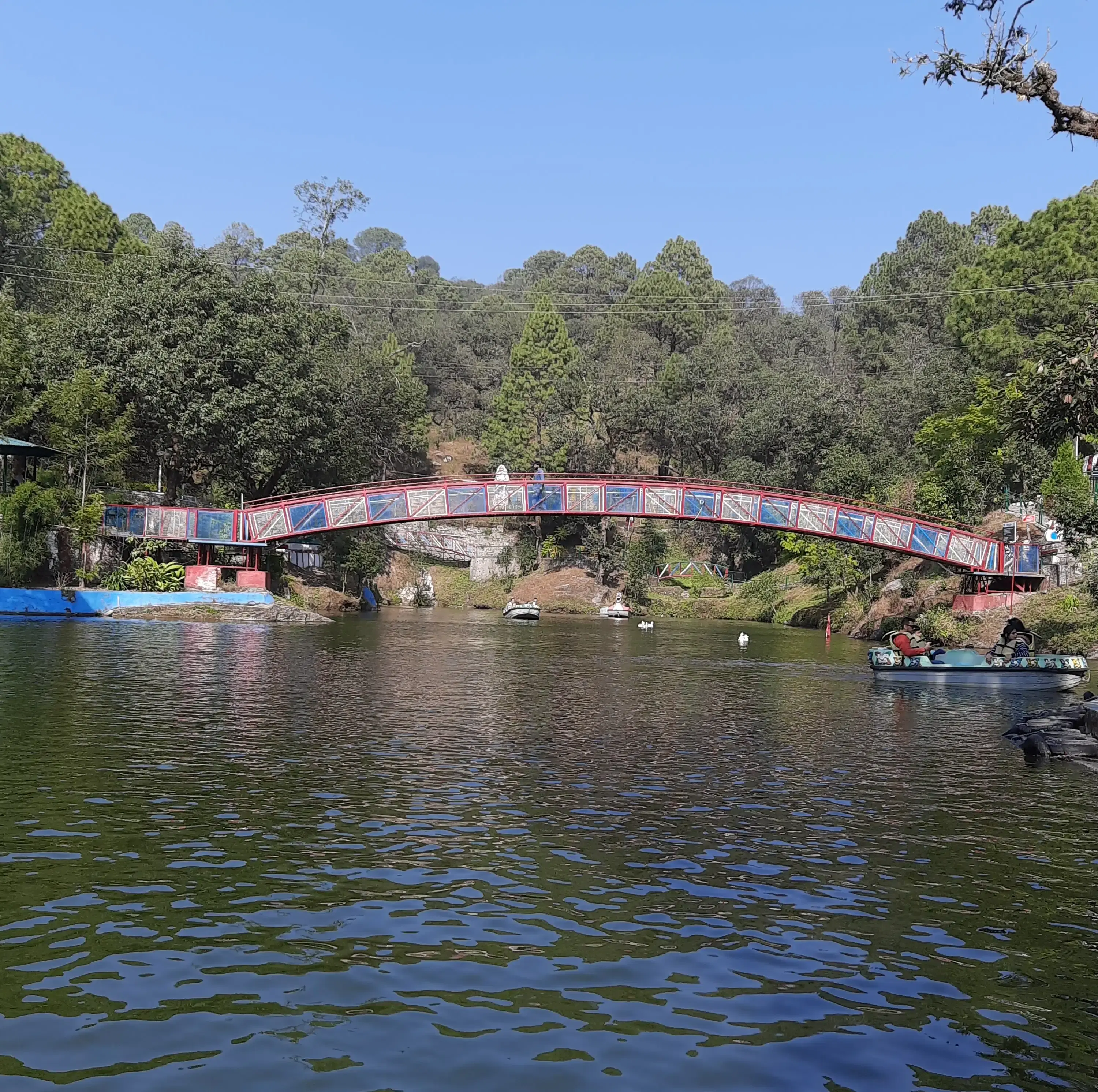Bhulla Tal lake and gardens in Lansdowne