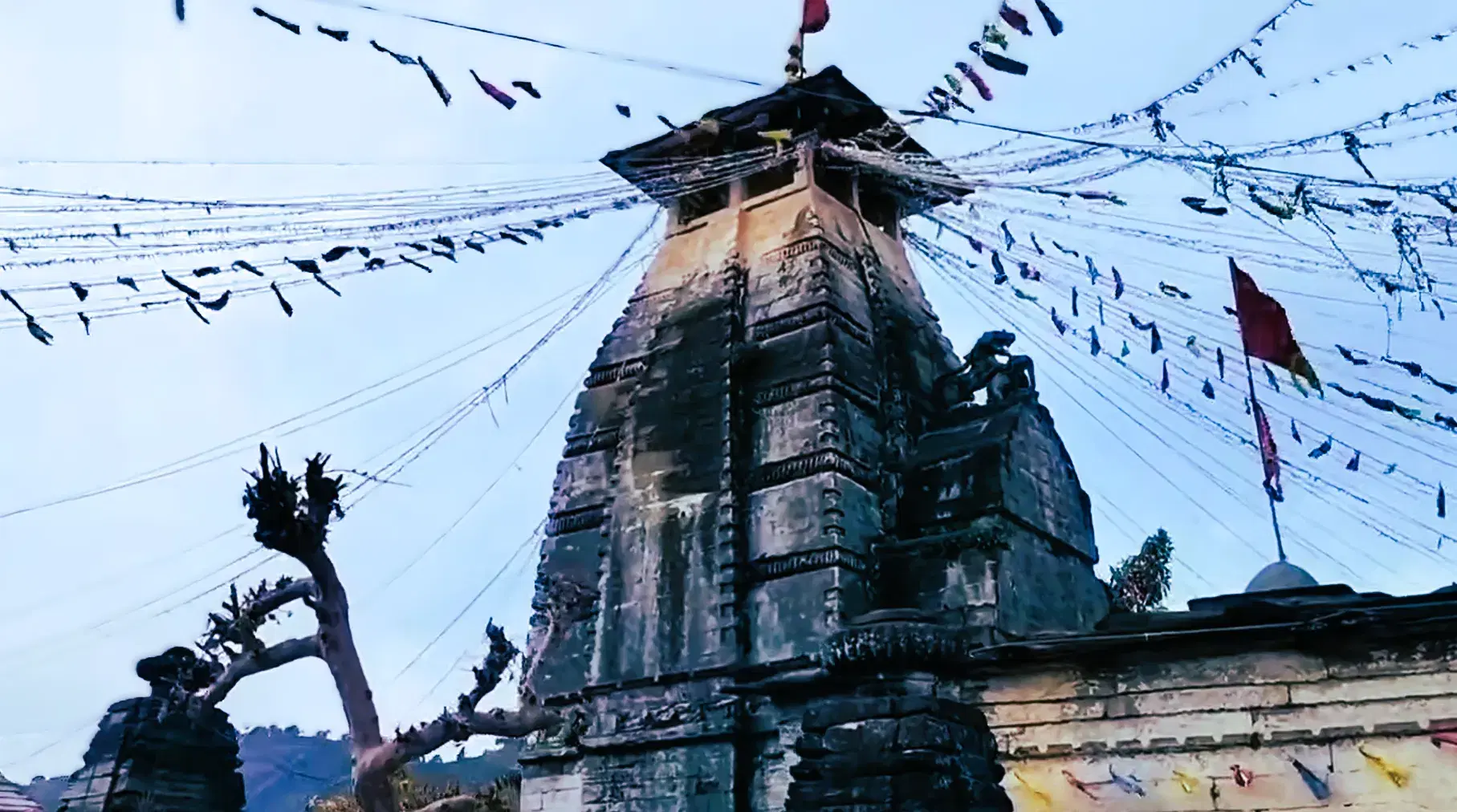 Historic temple complex at Devalgarh in Pauri Garhwal