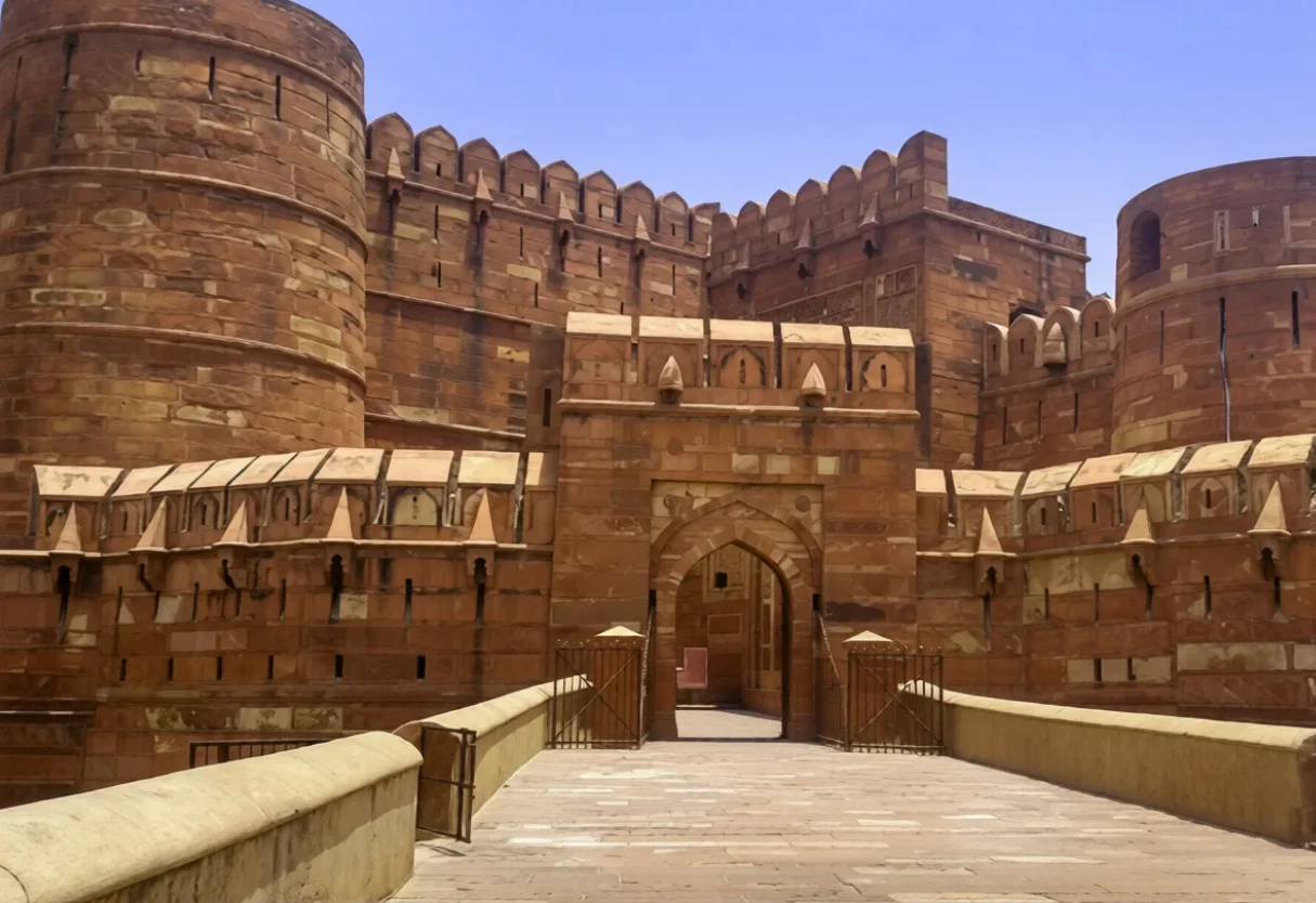 Red Fort Delhi walls